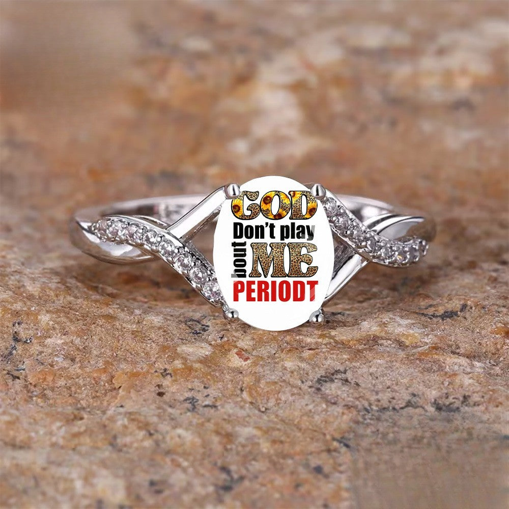 God Don't Play Statement Ring
