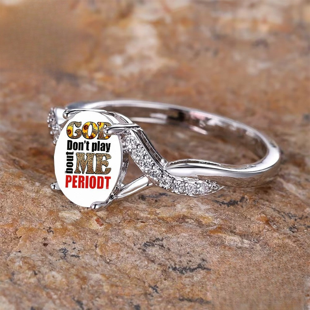 God Don't Play Statement Ring