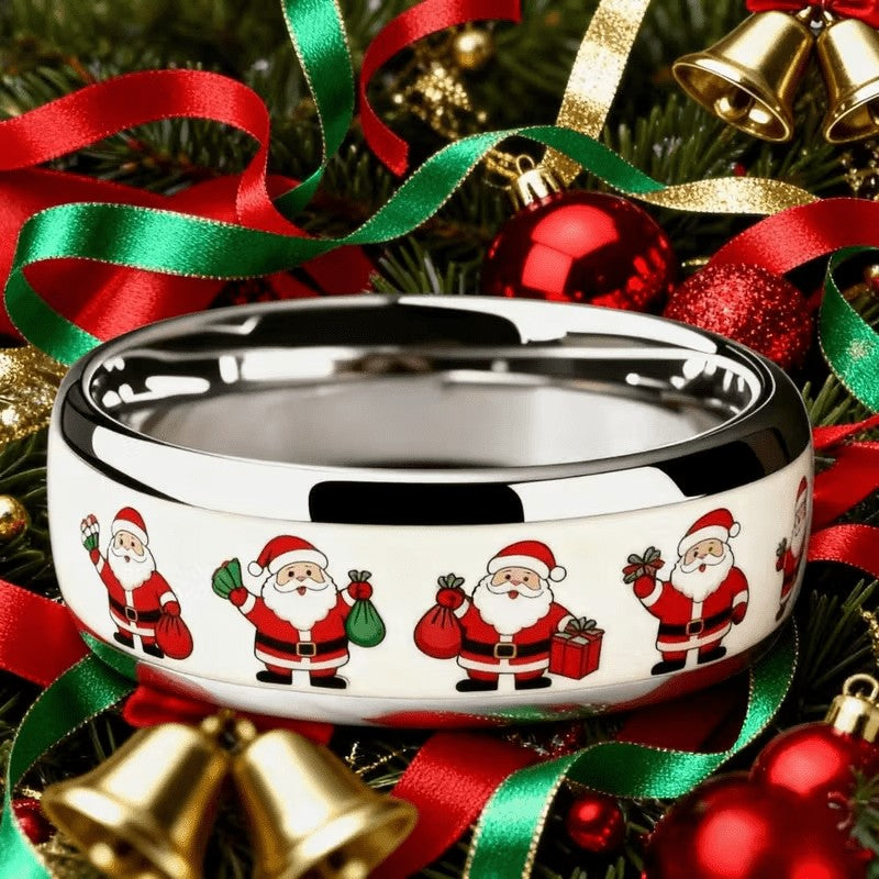 Santa Claus Pattern Ring