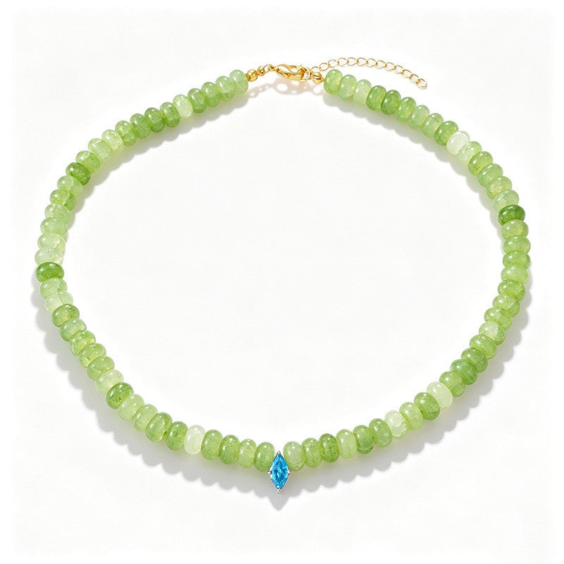 Pastel Teardrop Beaded Layered Necklace