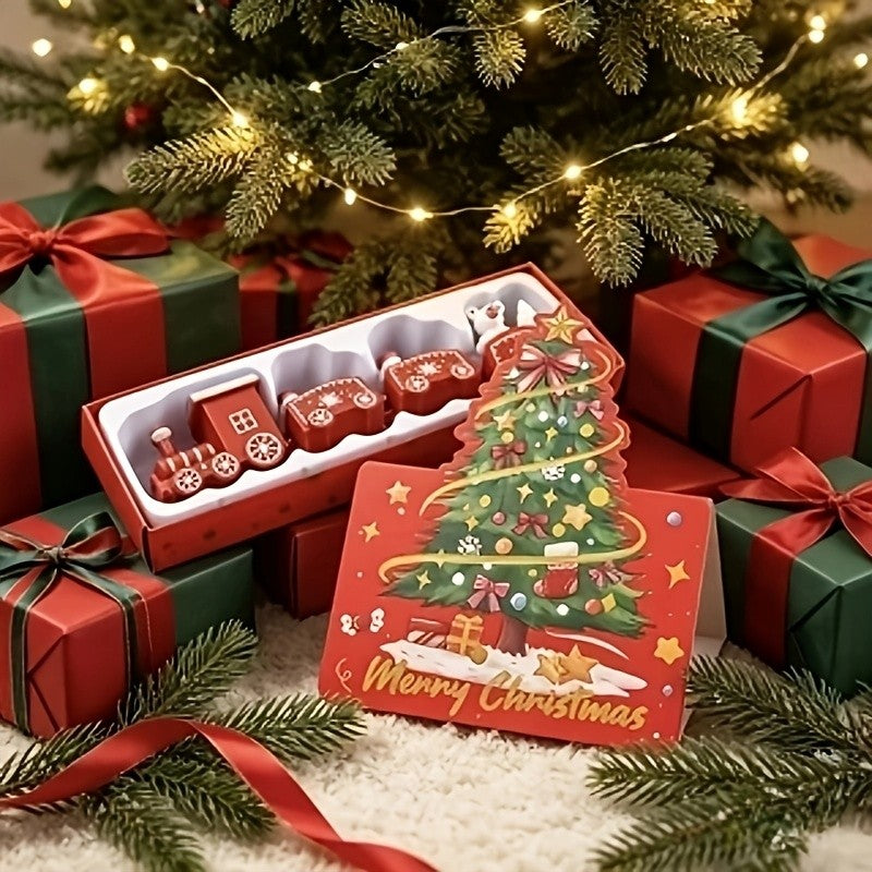 Christmas Train Ornament Set