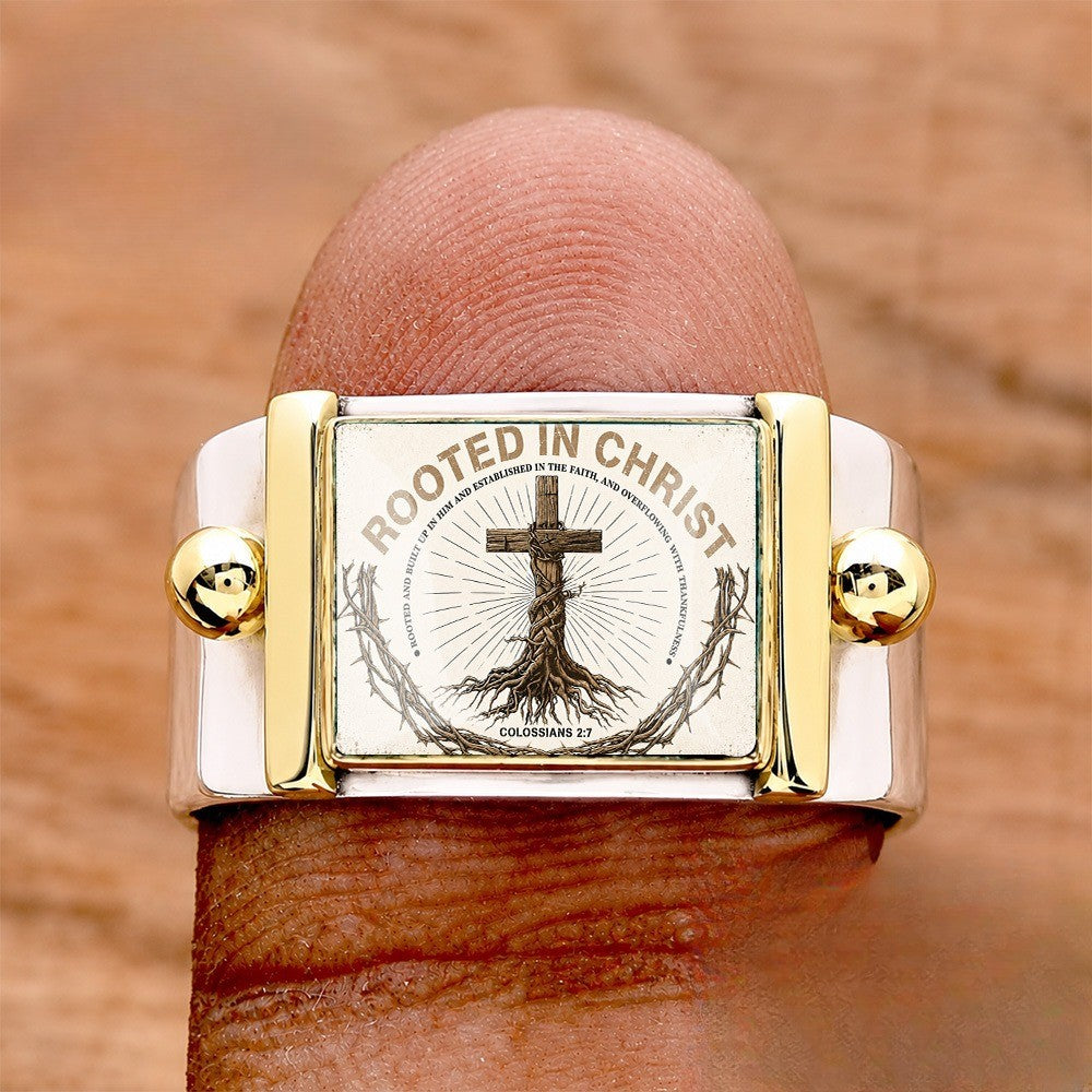 Rooted in Christ Square Ring