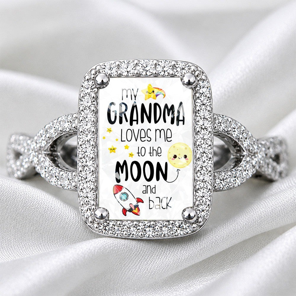 Grandma Moon & Stars Square Ring