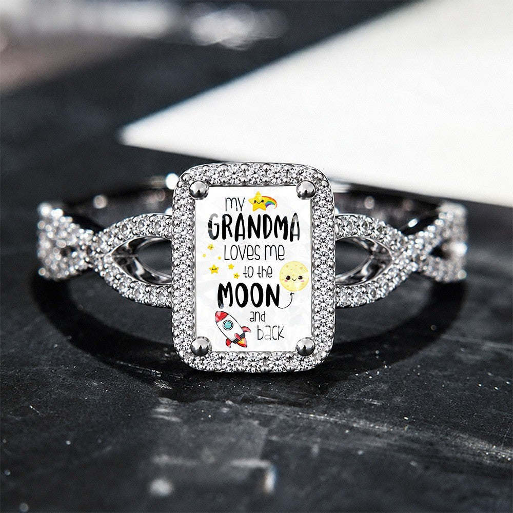 Grandma Moon & Stars Square Ring