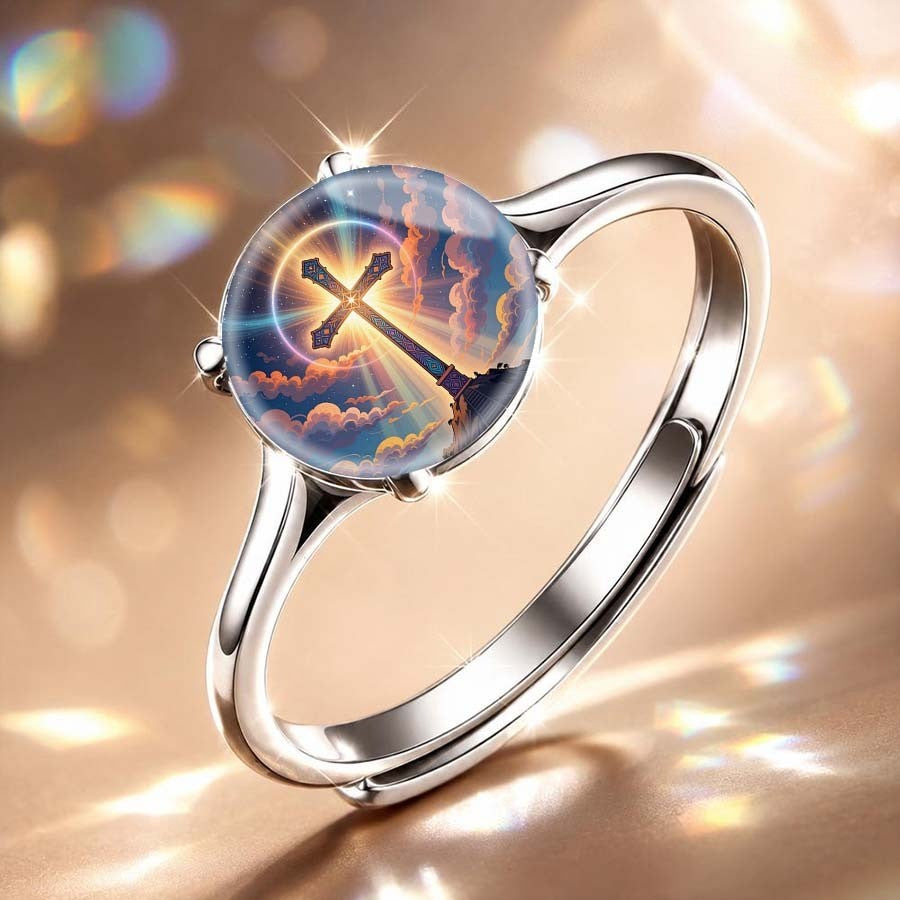 Heavenly Cross Dome Ring