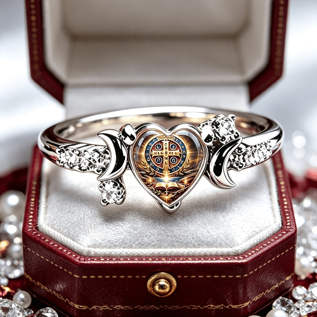 St. Benedict Heart Ring