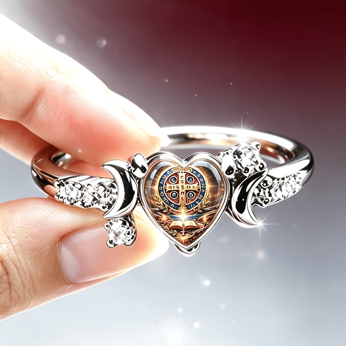 St. Benedict Heart Ring