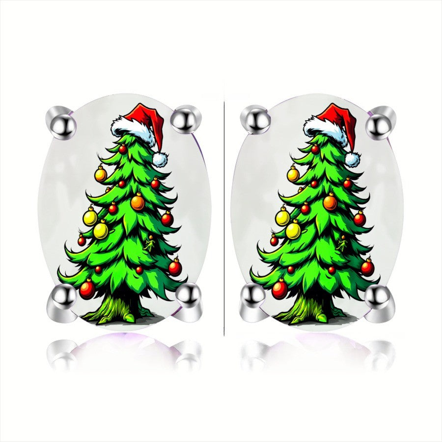 Christmas Tree Stud Earrings