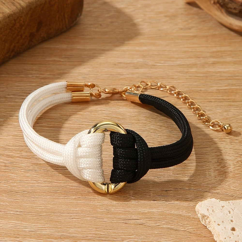 Two-Tone Woven Knot Bracelet
