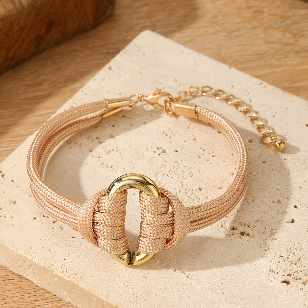 Two-Tone Woven Knot Bracelet