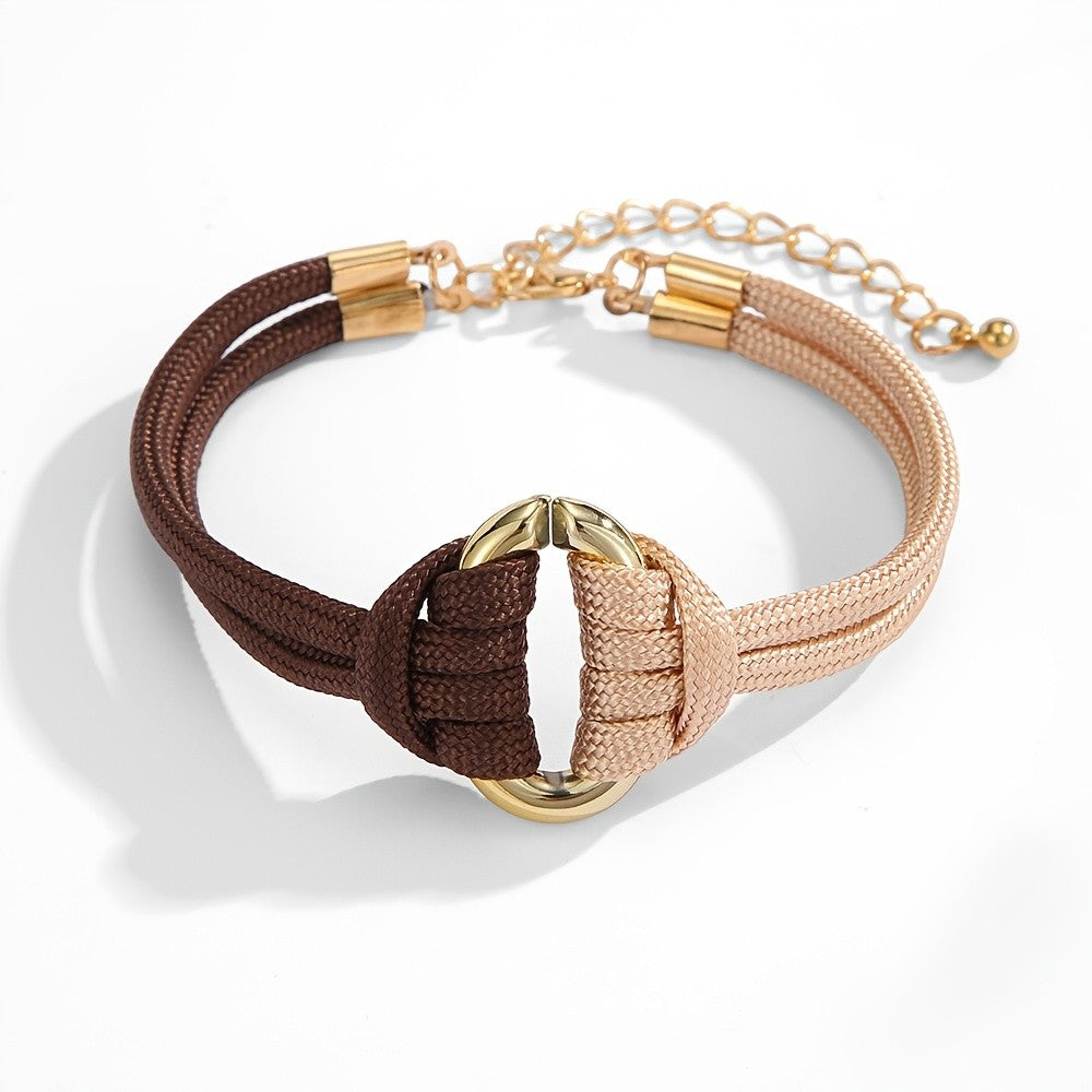 Two-Tone Woven Knot Bracelet