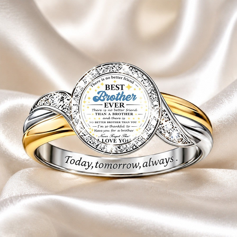 Best Brother Message Ring