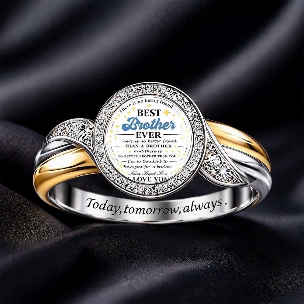 Best Brother Message Ring