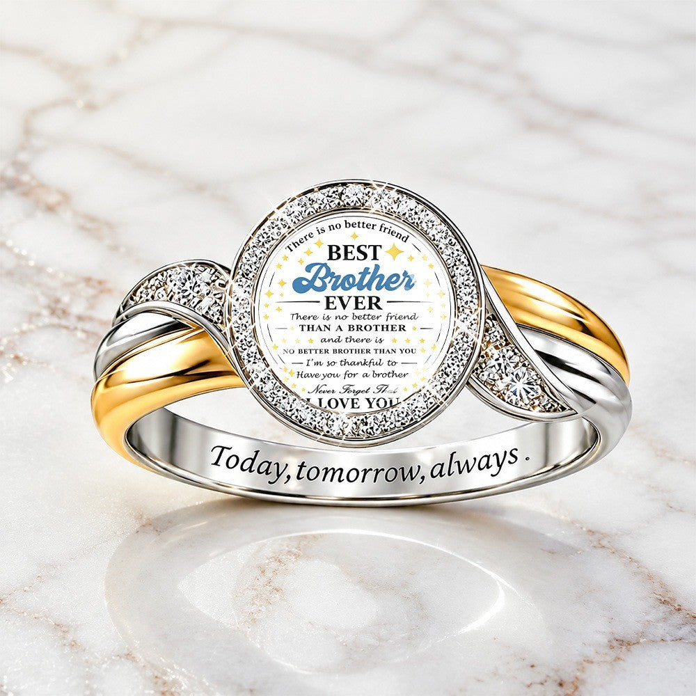 Best Brother Message Ring