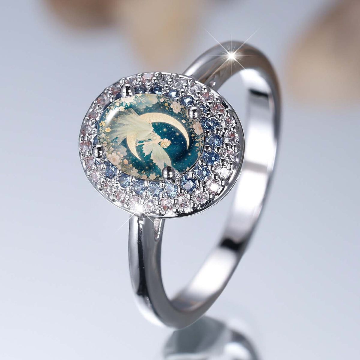 Moon Fairy Crystal Ring