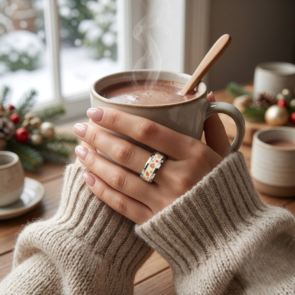 Holiday Cookie Band Ring