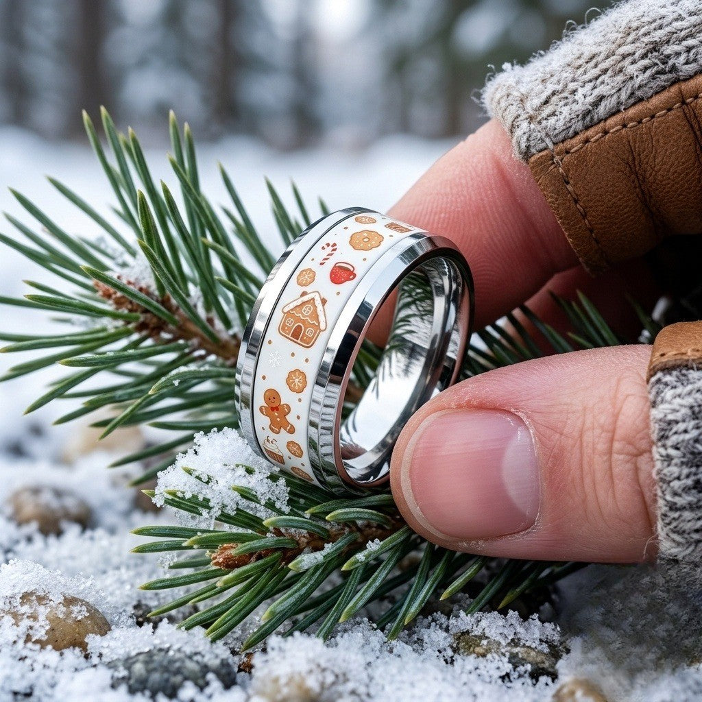 Holiday Cookie Band Ring