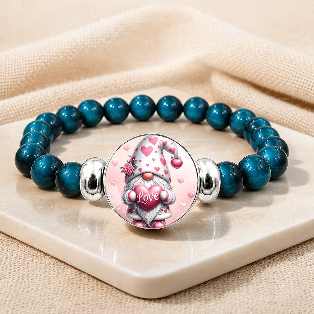Love Gnome Bead Bracelet