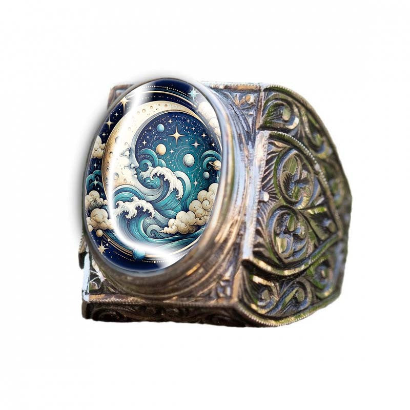 Starry Night Wave Ring