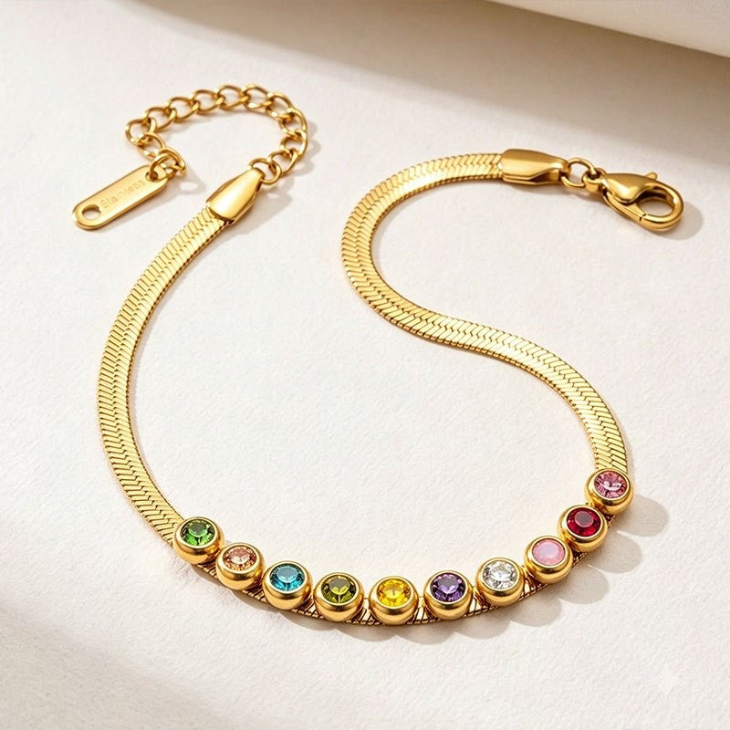 Crystal Snake Chain Anklet