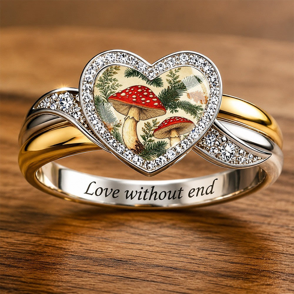 Mushroom Heart Ring