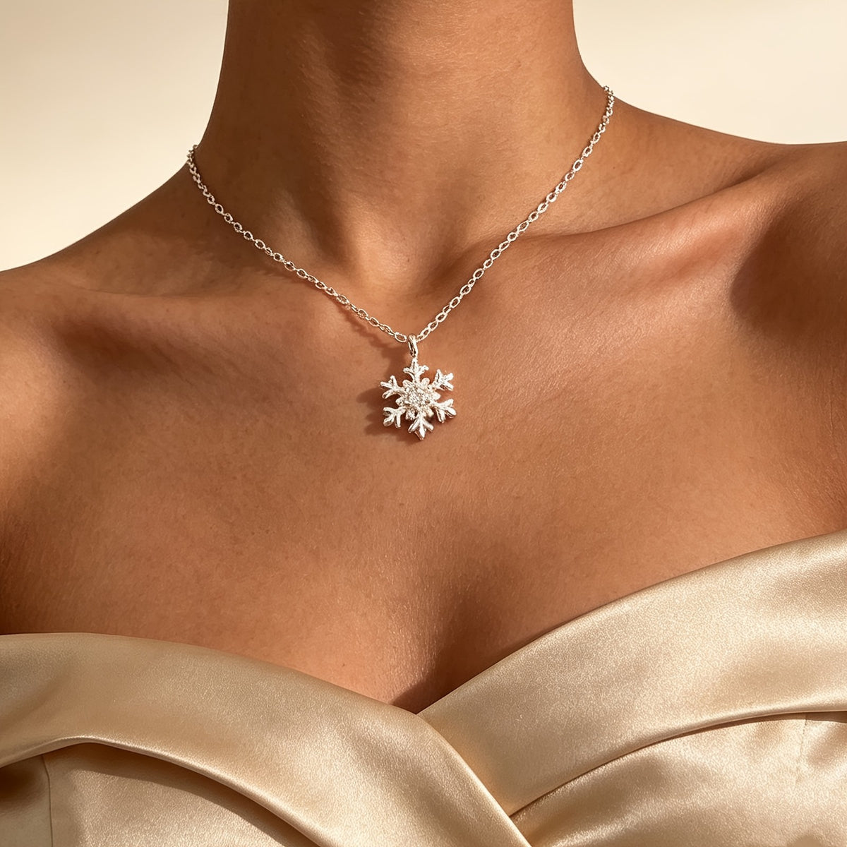 Crystal Snowflake Necklace