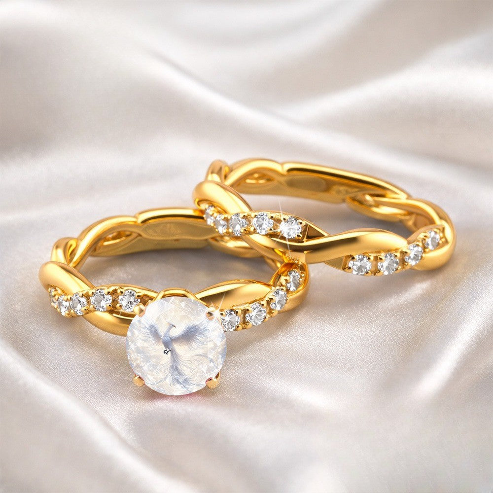 Soaring Bird Crystal Ring