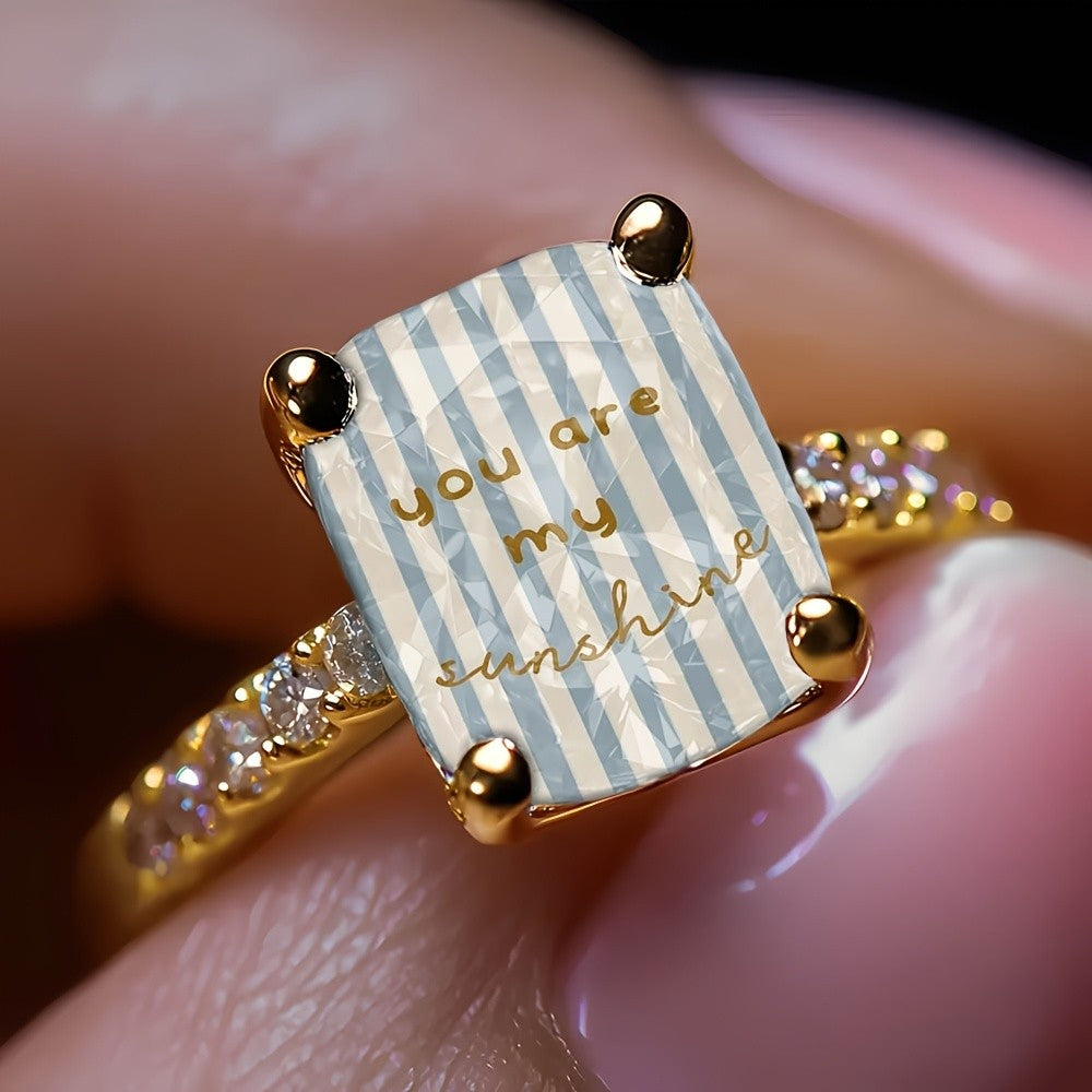 Striped Square Message Ring
