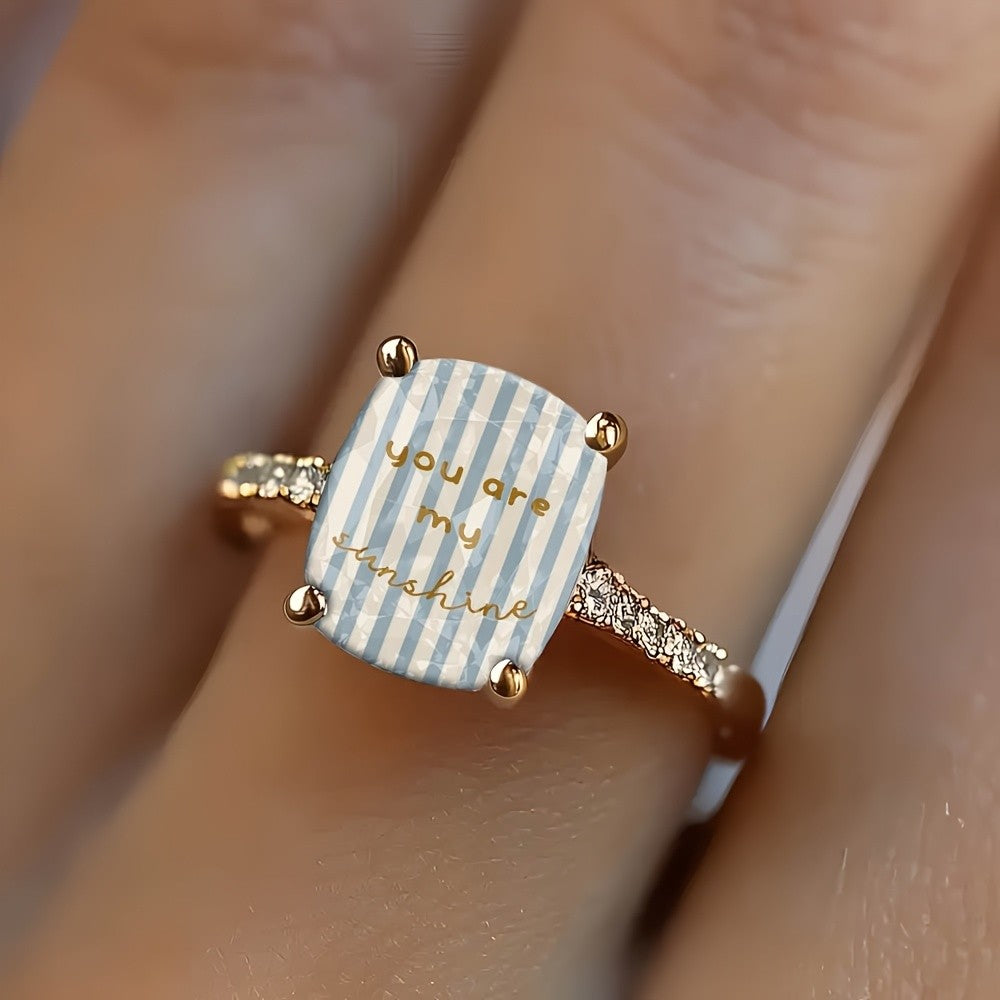 Striped Square Message Ring