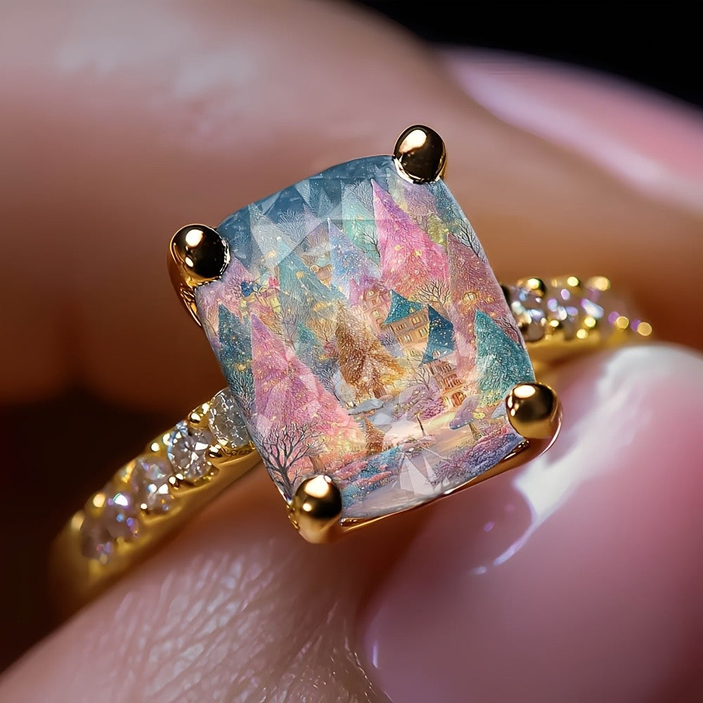 Winter Village Square Ring