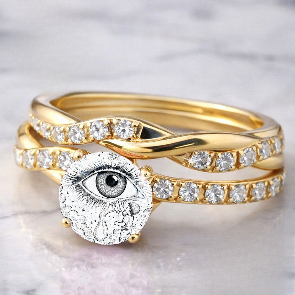 Starry Eye Statement Ring