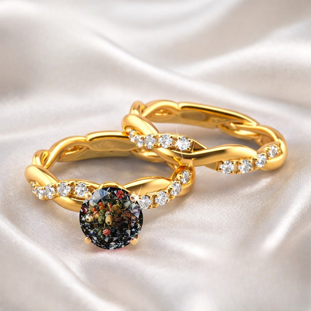 Floral Still Life Statement Ring
