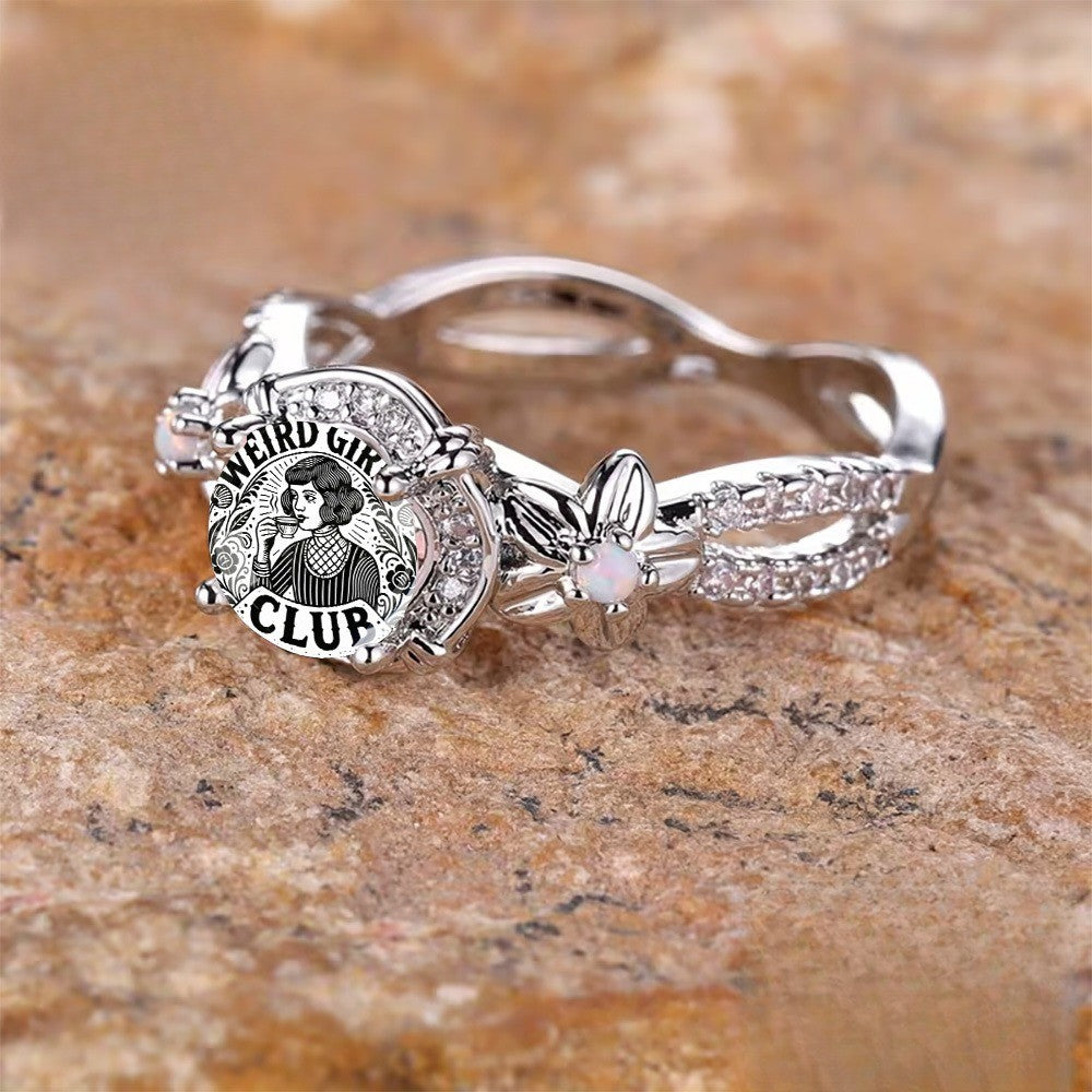 Weird Girls Club Portrait Statement Ring