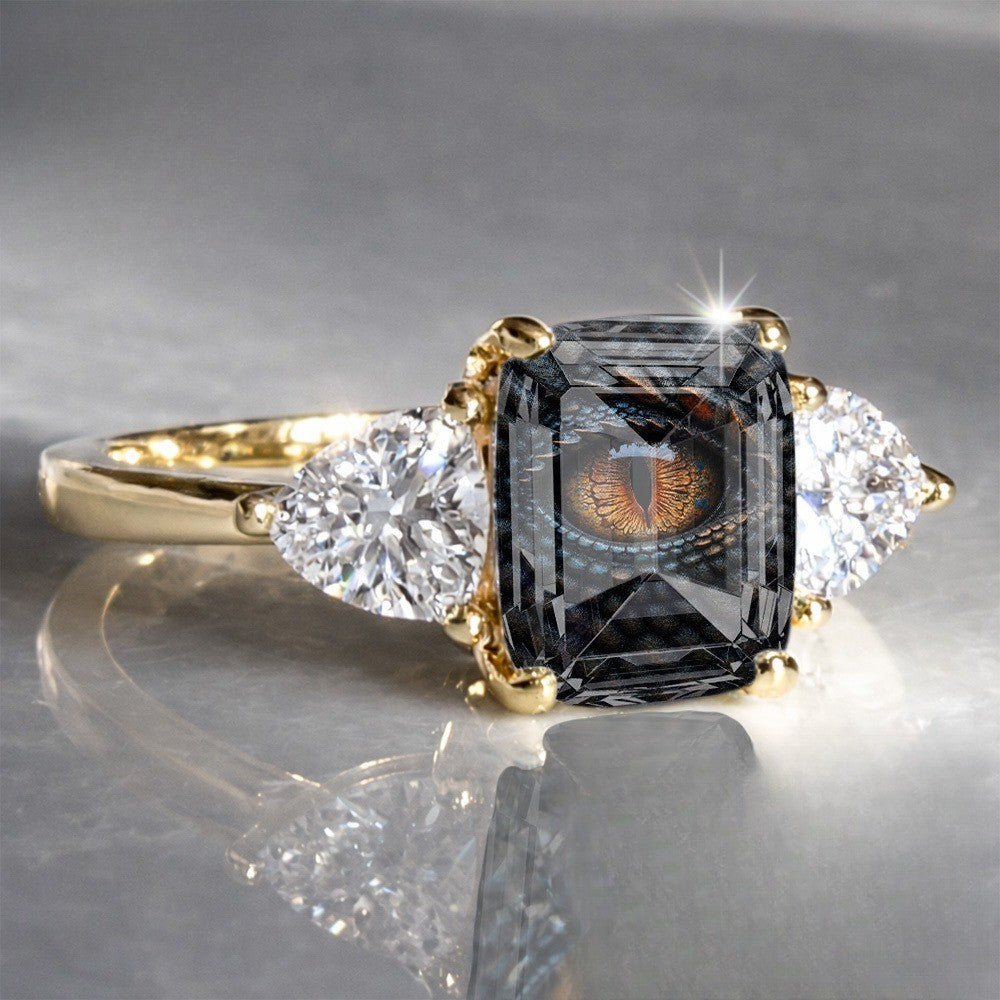 Dragon Eye Rectangular Ring