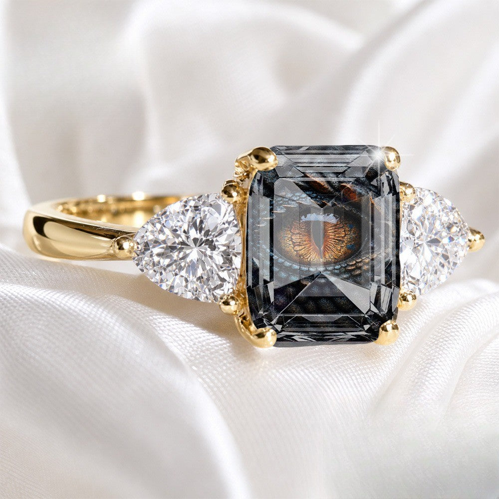 Dragon Eye Rectangular Ring