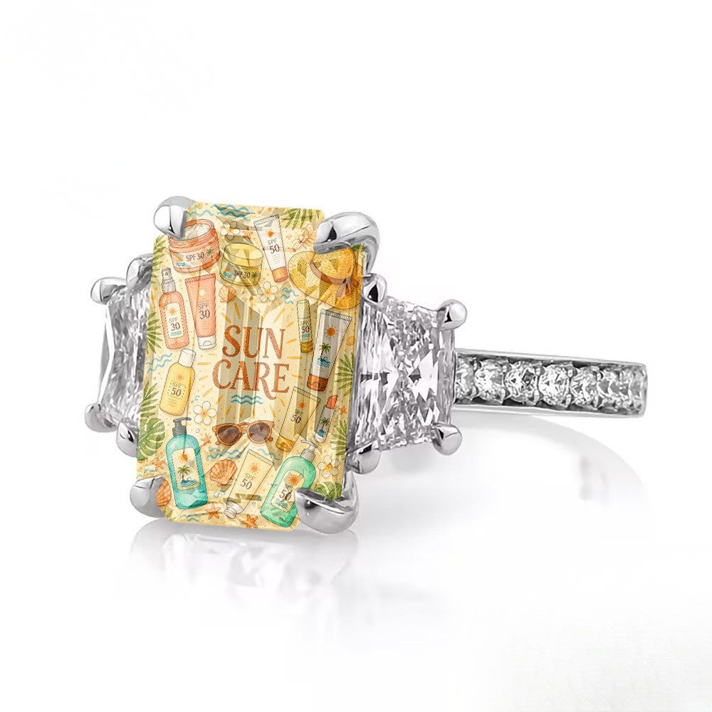 Sun Care Charm Ring