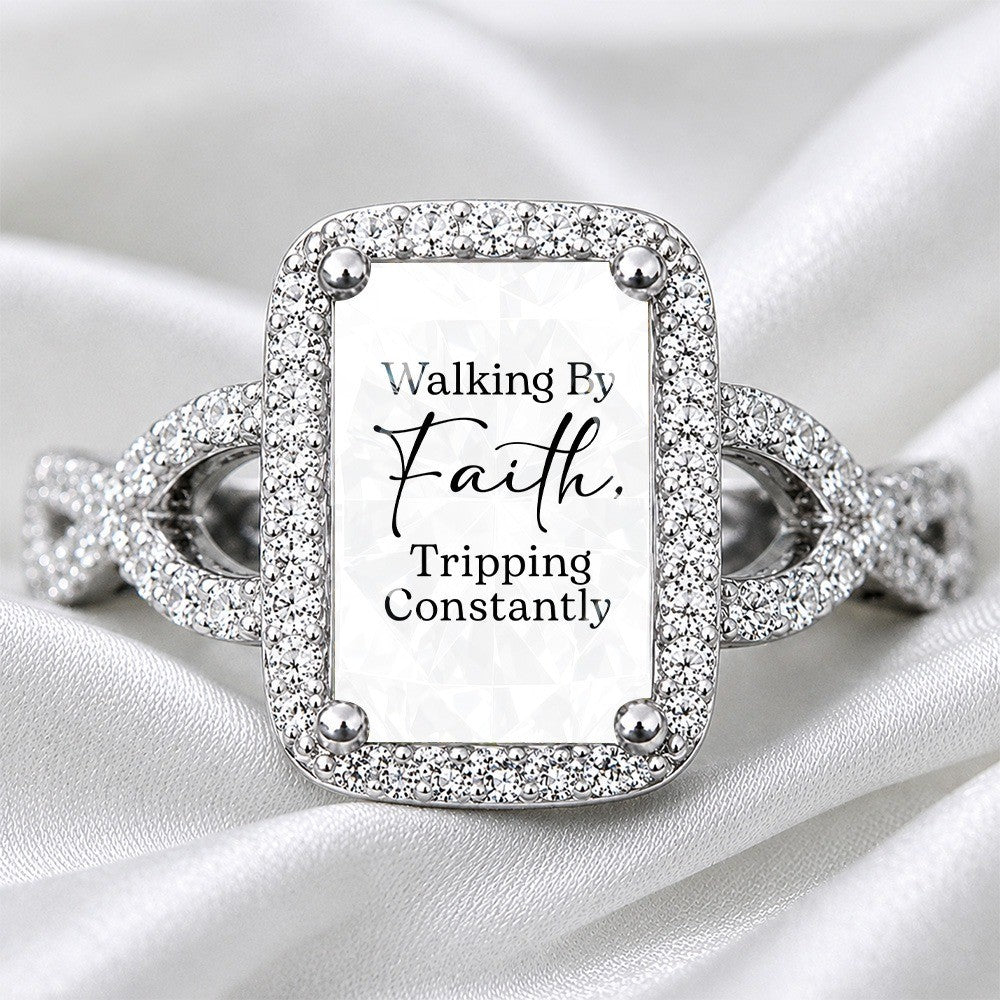 Walking By Faith Square Ring