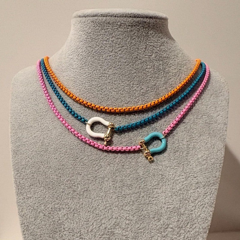 Braided Horseshoe Necklace