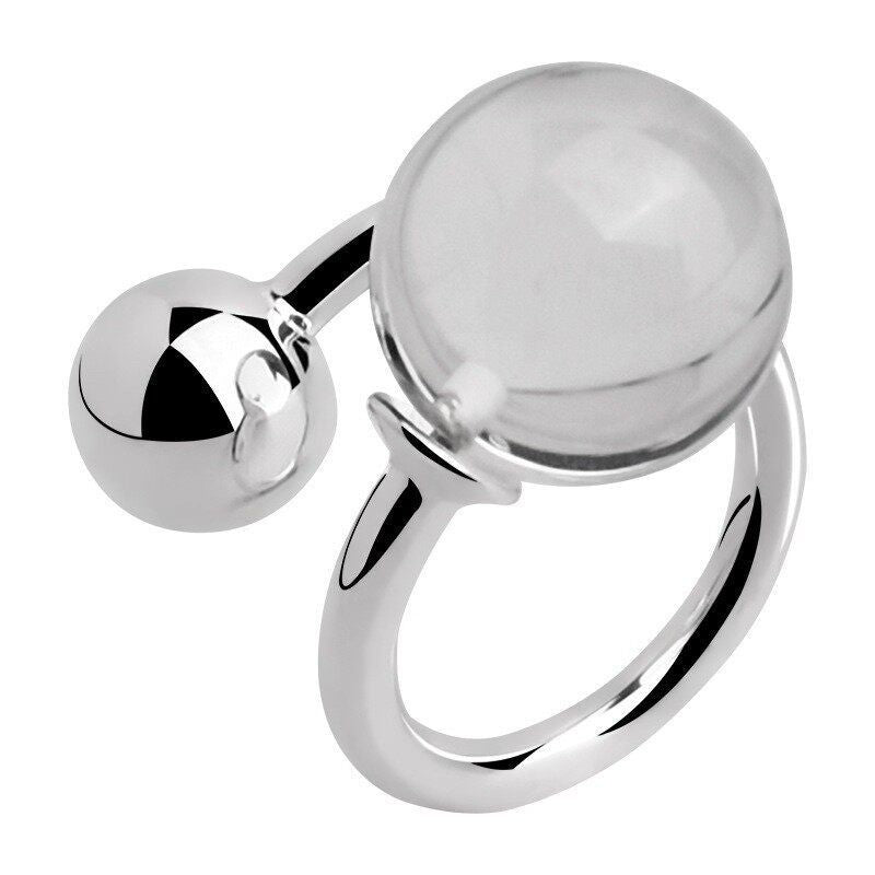 Double Glass Ball Ring