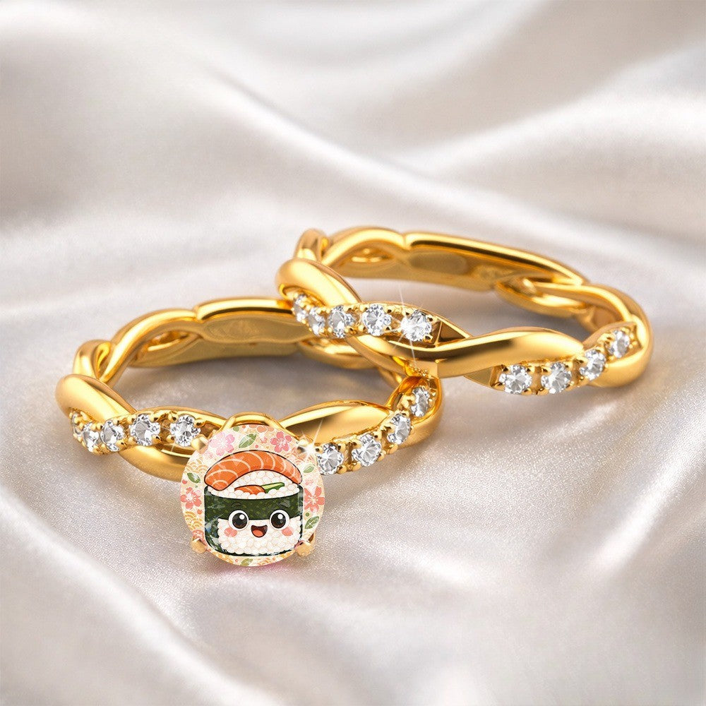 Sushi Charm Twisted Ring
