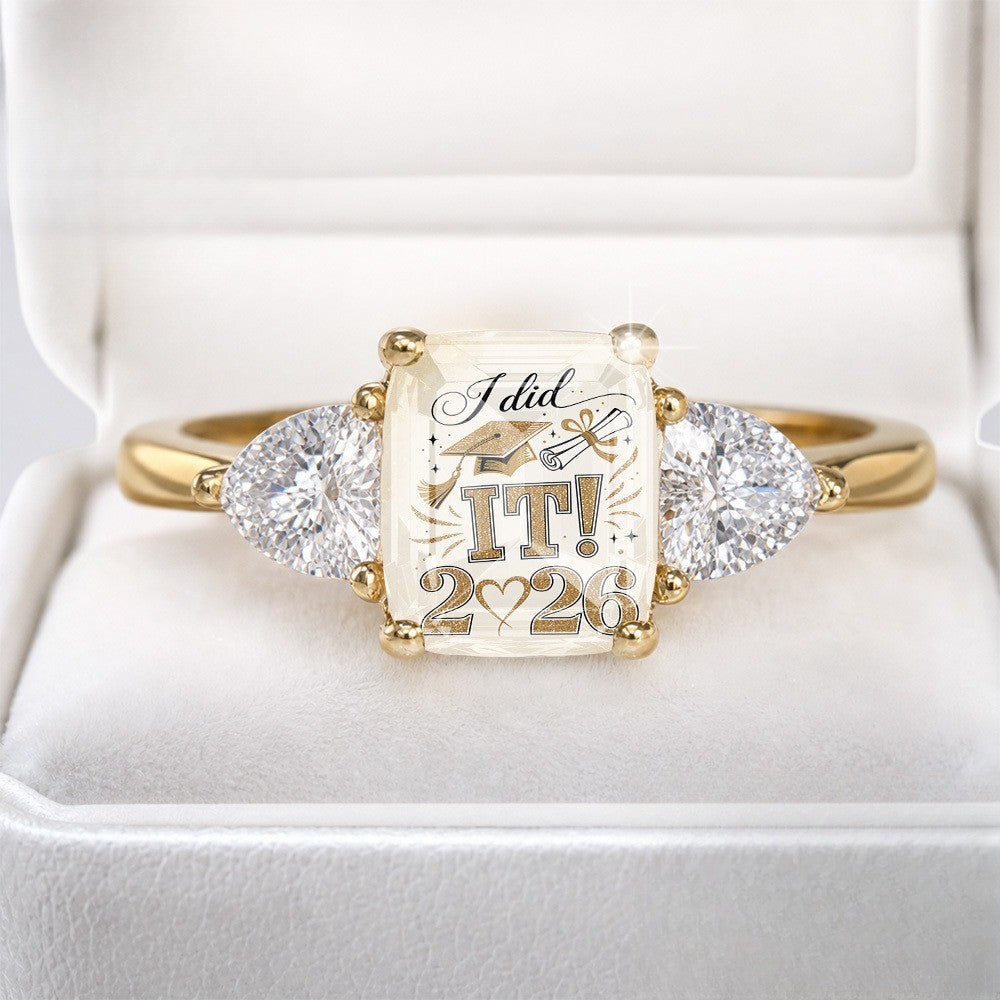 Graduation Celebration Square Ring