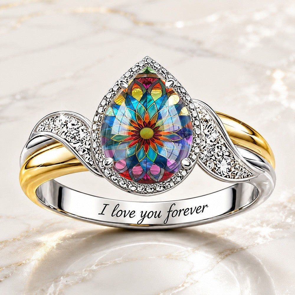 Stained Glass Window Ring