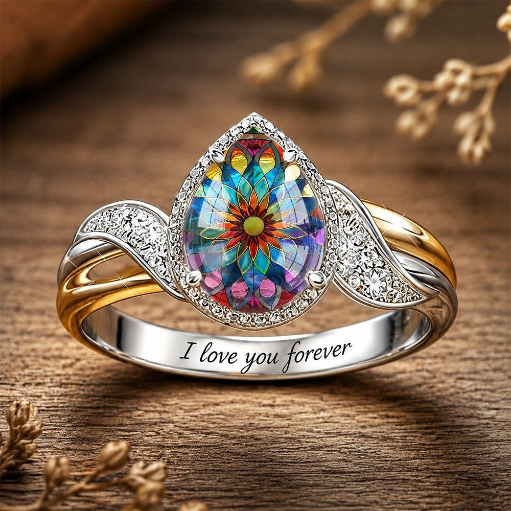 Stained Glass Window Ring
