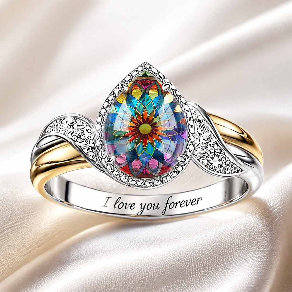 Stained Glass Window Ring
