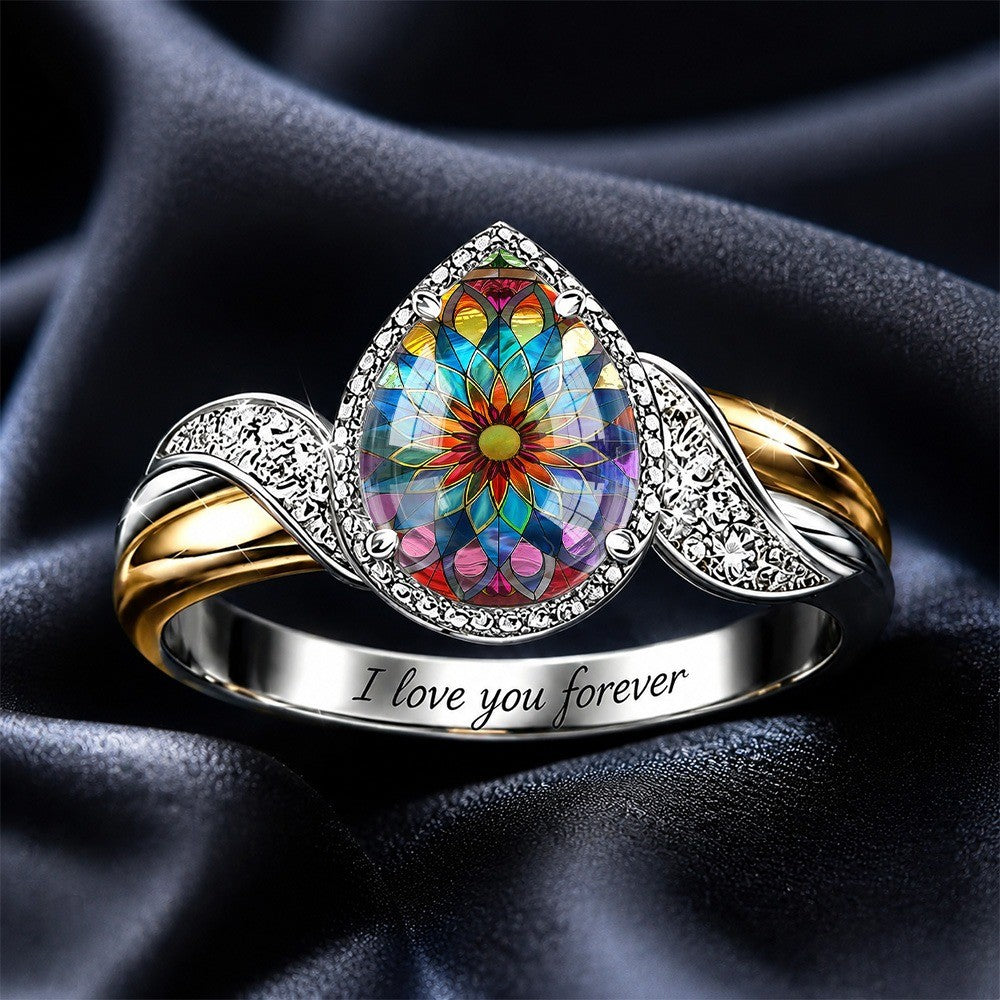 Stained Glass Window Ring