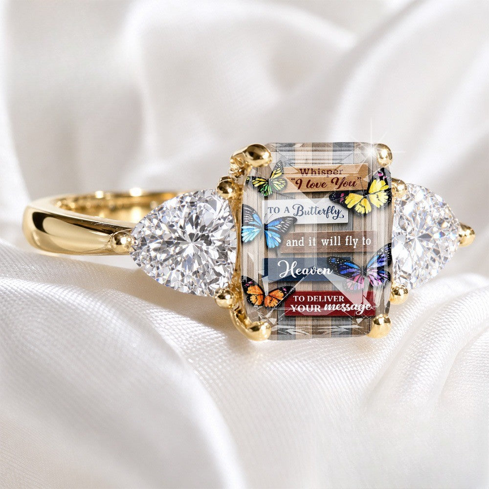 Butterfly Message Rectangular Ring