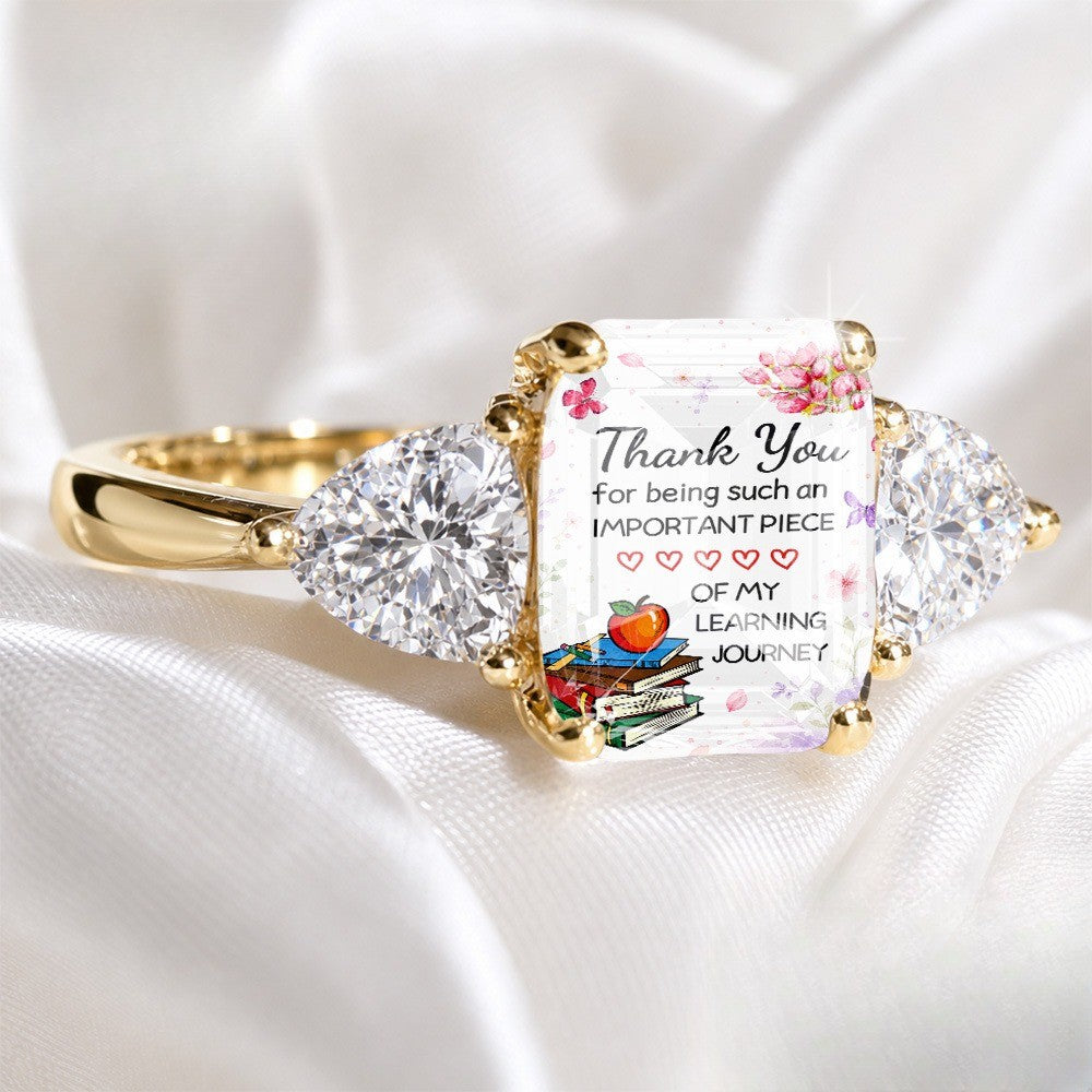 Learning Journey Glass Ring