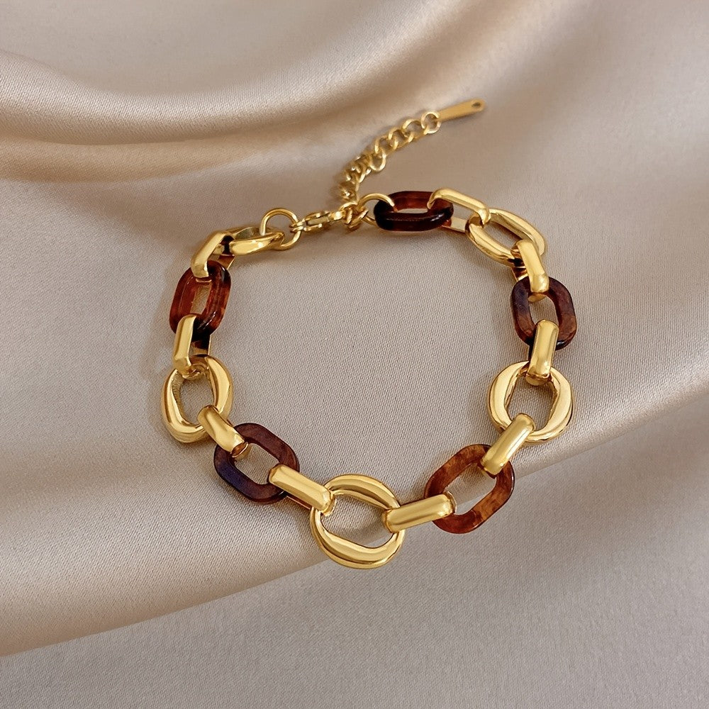 Tortoise Shell Link Bracelet