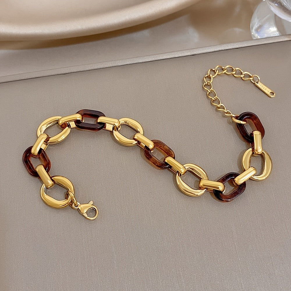 Tortoise Shell Link Bracelet