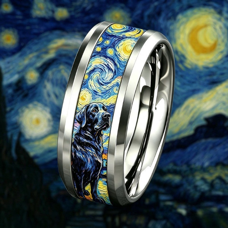 Starry Night Dog Ring
